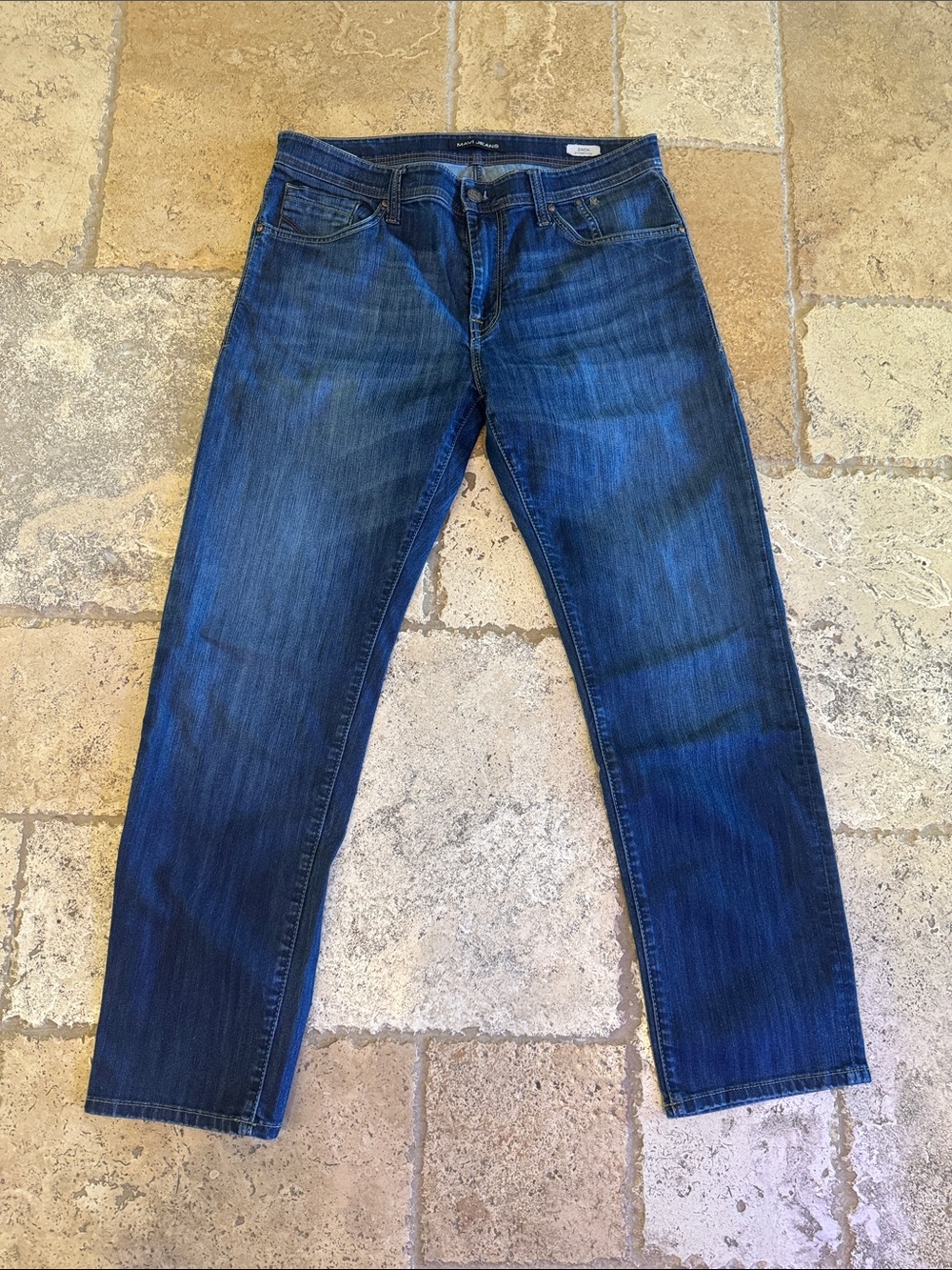Mavi Men's Straight Jeans in Indigo Blue Wash